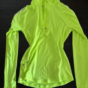 Forever 21 Neon Yellow Hoodie Sweatshirt